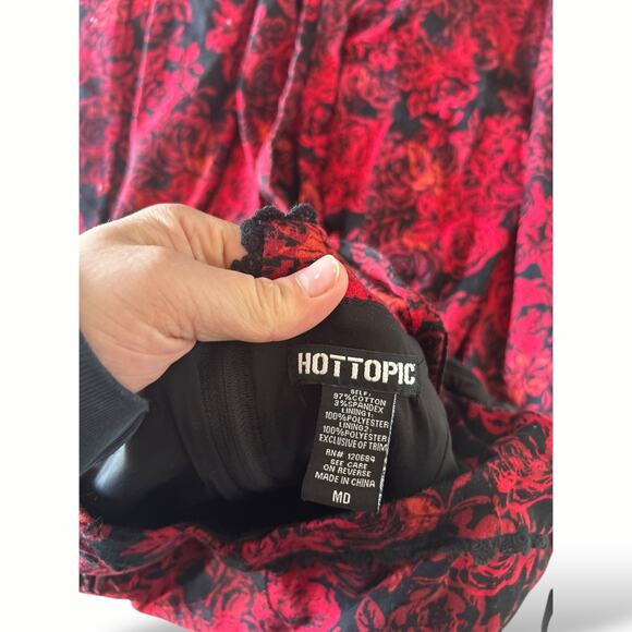 Hot Topic RomanticGoth Rose Halter Dress - Medium - 77 | GothicGlam | - Picture 8 of 8